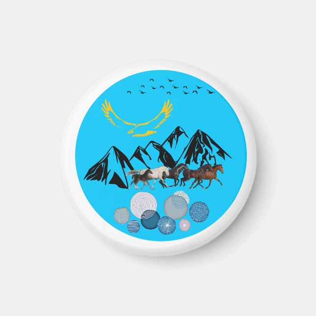 Íman Magnet Cazaquistão (Frente)