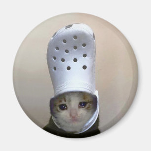 Íman Magnet Chorando Cat Croc Hat Meme
