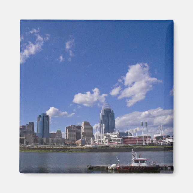 Íman Magnet Cincinnati Cityscape (Frente)