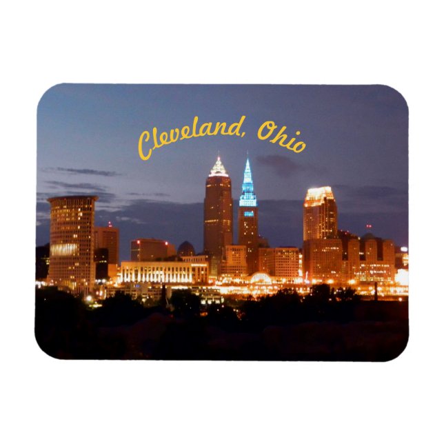 Íman Magnet Cleveland Ohio Blues (Curvo) (Horizontal)