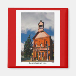 Íman Magnet com a cena de Brighton Michigan