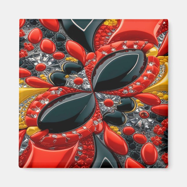 Íman Magnet com Alemanha Colors Design (Frente)