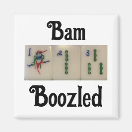 Íman Magnet com azulejos de bambu - mahjong - bambozled