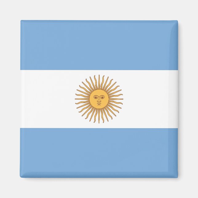 Íman Magnet com Bandeira da Argentina (Frente)