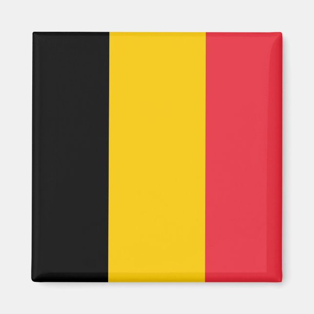 Íman Magnet com Bandeira da Bélgica (Frente)