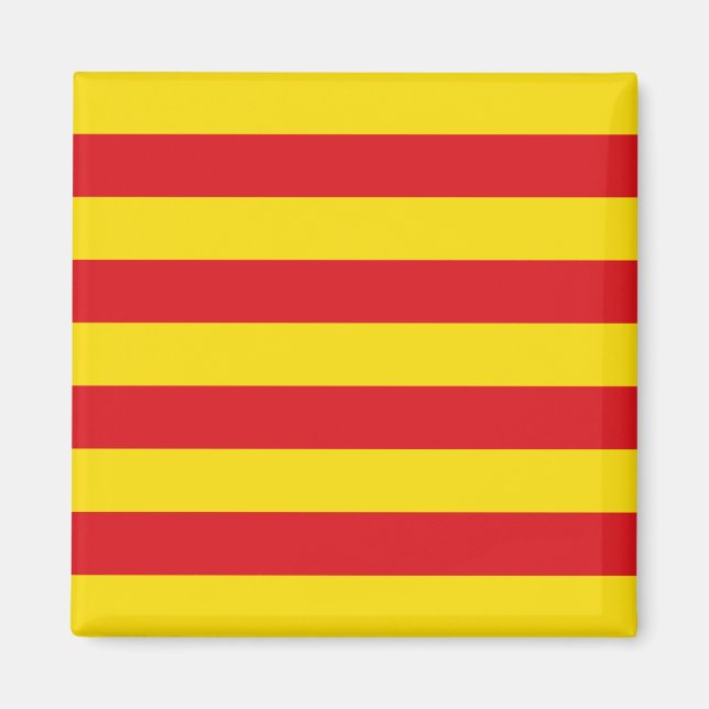 Íman Magnet com bandeira da Catalunha (Frente)