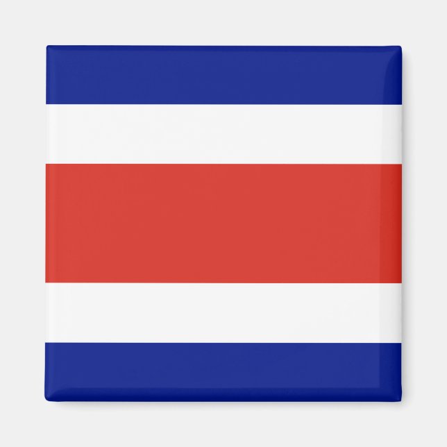 Íman Magnet com Bandeira da Costa Rica (Frente)