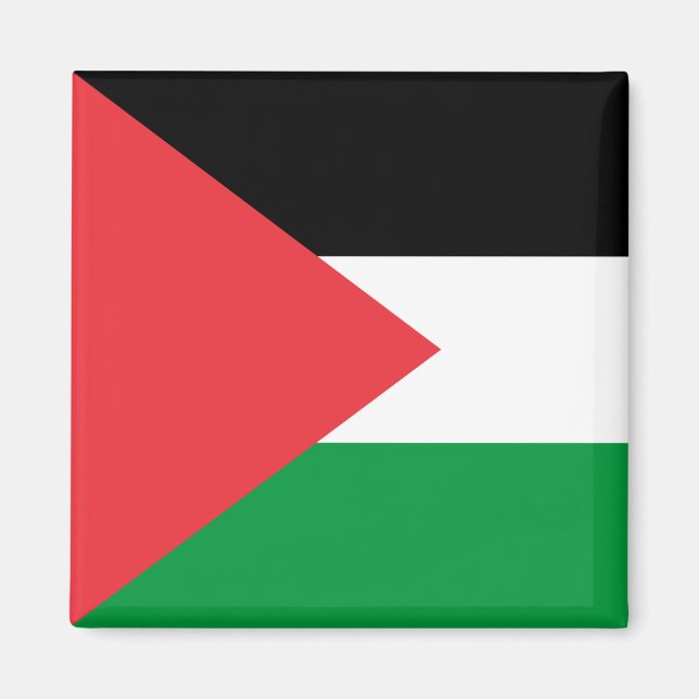 Íman Magnet com Bandeira da Palestina (Frente)