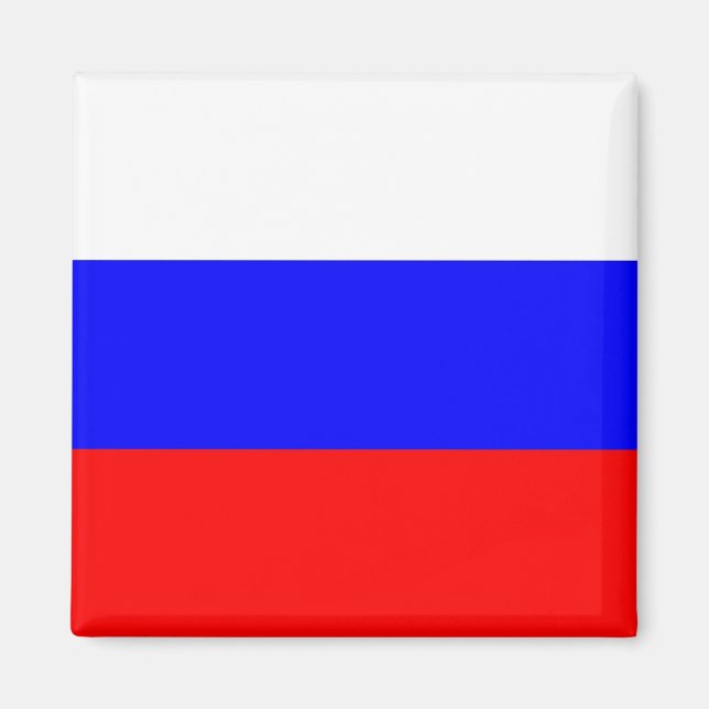 Íman Magnet com Bandeira da Rússia (Frente)