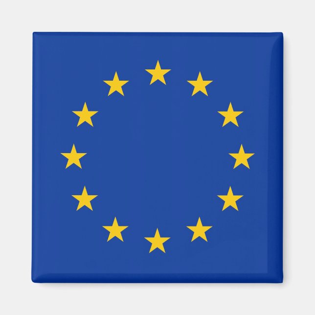 Íman Magnet com bandeira da União Europeia (Frente)