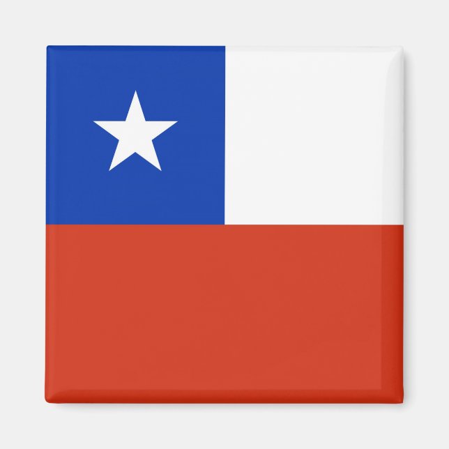 Íman Magnet com Bandeira do Chile (Frente)