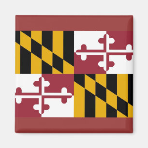 Íman Magnet com Bandeira do Estado de Maryland - EUA