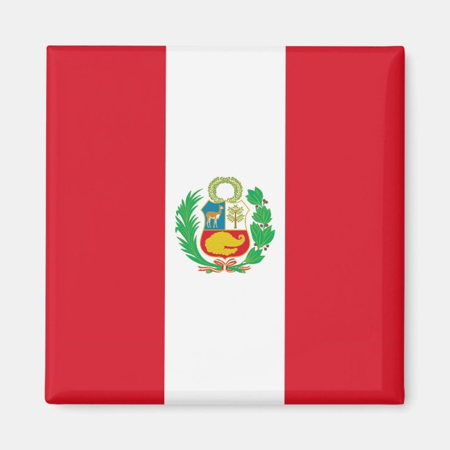 Íman Magnet com Bandeira do Peru (Frente)