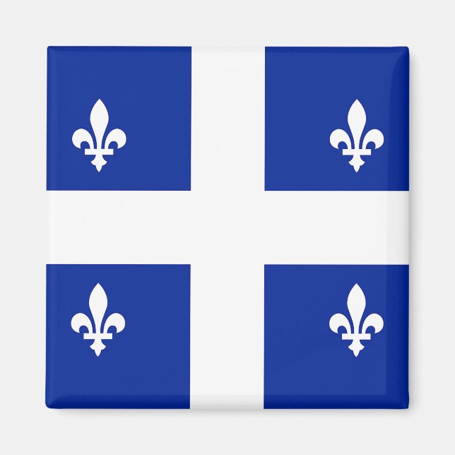 Íman Magnet com Bandeira do Quebec, Canadá (Frente)