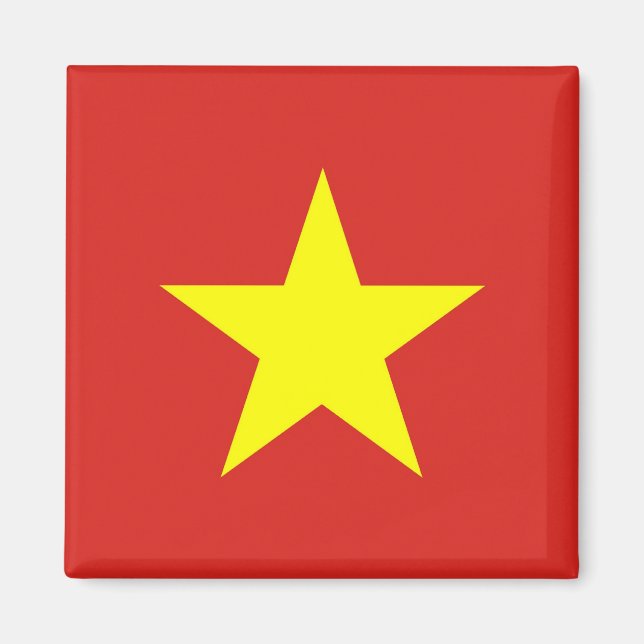 Íman Magnet com Bandeira do Vietname (Frente)