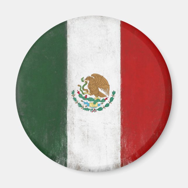 Íman Magnet com Bandeira em Distância do México (Frente)