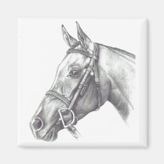 ÍMAN MAGNET COM CABEÇA DE CAVALO (Frente)