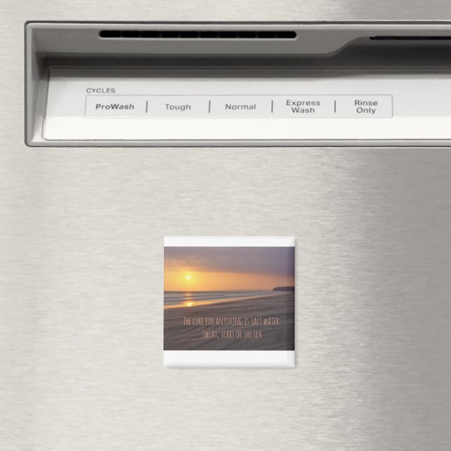 Íman Magnet com conselhos para usar o mar para fazer a  (In Situ (Dishwasher))