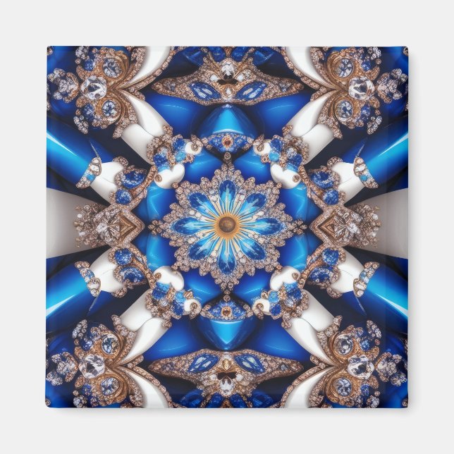 Íman Magnet com Design argentino de cores (Frente)