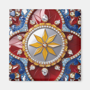 Íman Magnet com Design de cores colombianas