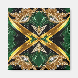 Íman Magnet com Design de cores jamaicanas