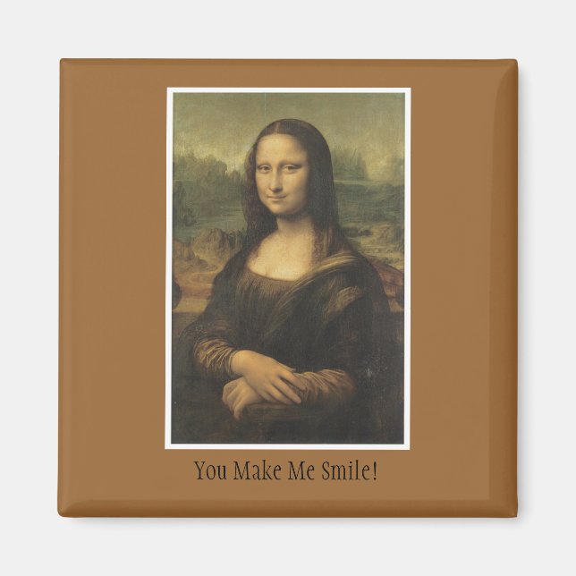 Íman Magnet com Design Mona Lisa (Frente)