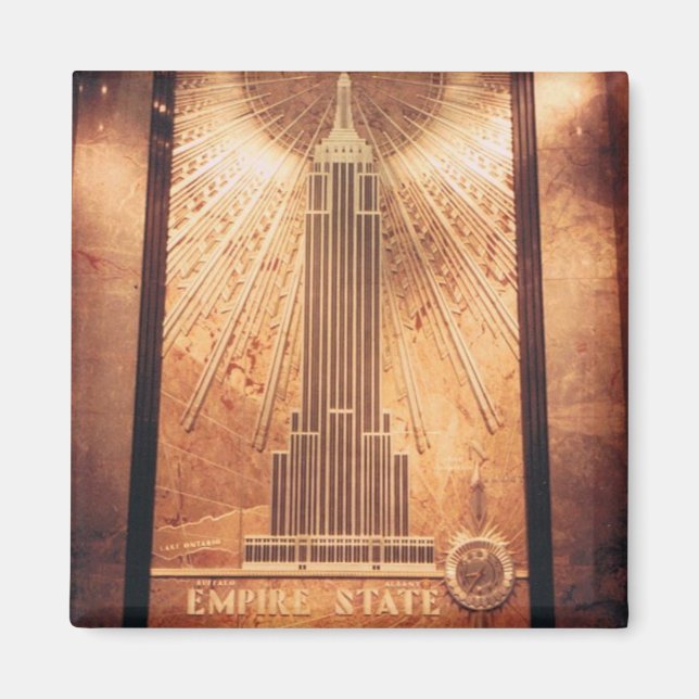 Íman Magnet com Empire State Plaque (Frente)
