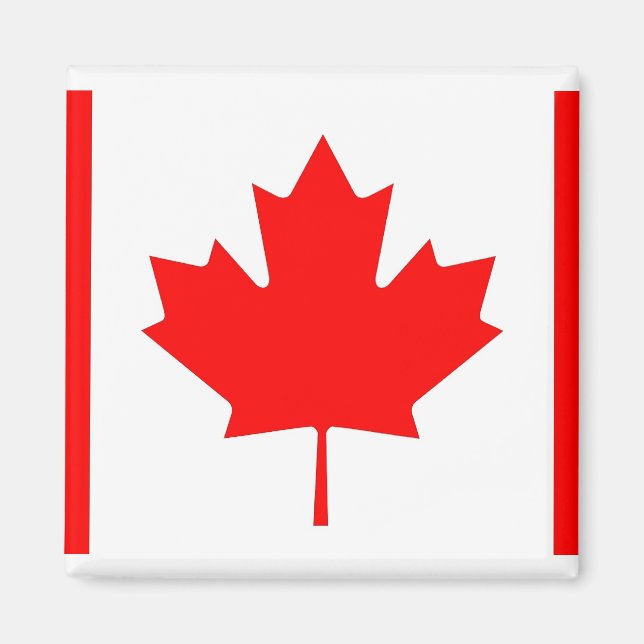 Íman Magnet com Flag do Canadá (Frente)