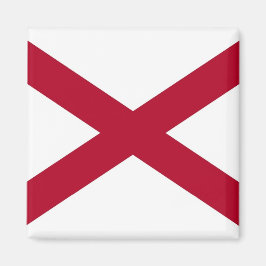 Íman Magnet com Flag of Alabama State - EUA