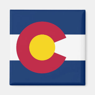 Íman Magnet com Flag of Colorado State - EUA