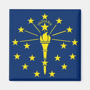 Íman Magnet com Flag of Indiana State - EUA