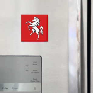Íman Magnet com Flag of Kent County, Inglaterra