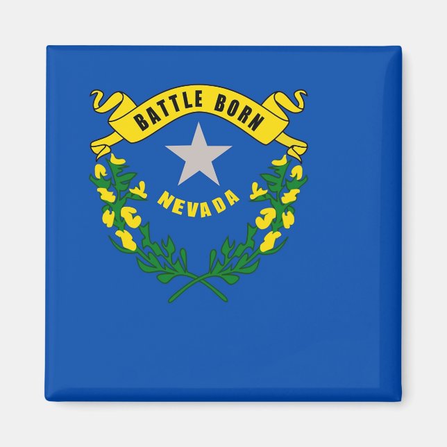 Íman Magnet com Flag of Nevada - EUA (Frente)