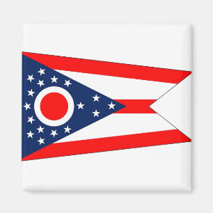 Íman Magnet com Flag of Ohio State - EUA