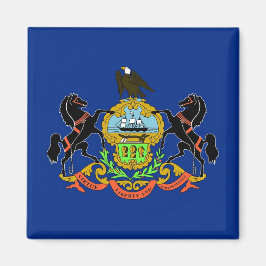Íman Magnet com Flag of Pennsylvania State - EUA