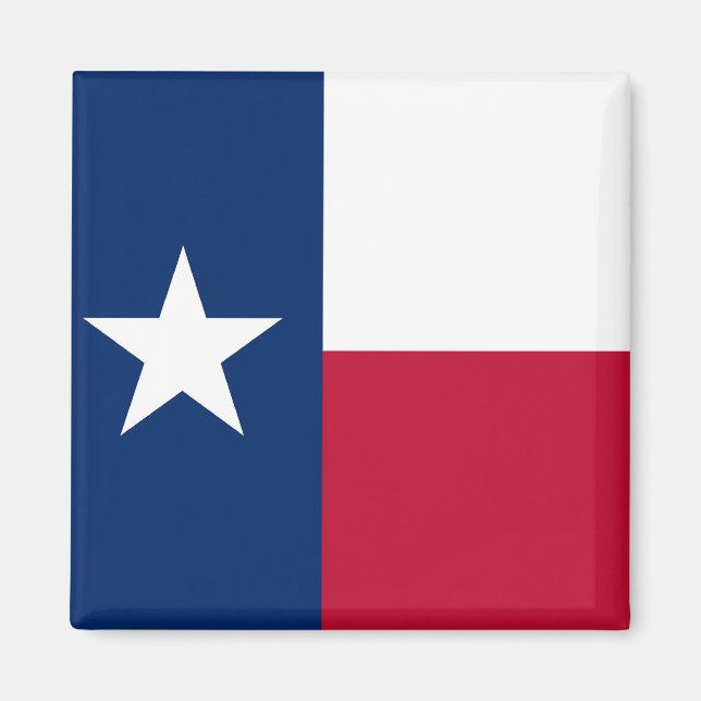 Íman Magnet com Flag of Texas State - EUA (Frente)