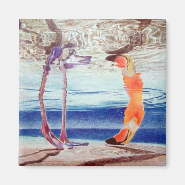 ÍMAN MAGNET COM FLAMINGO (Frente)