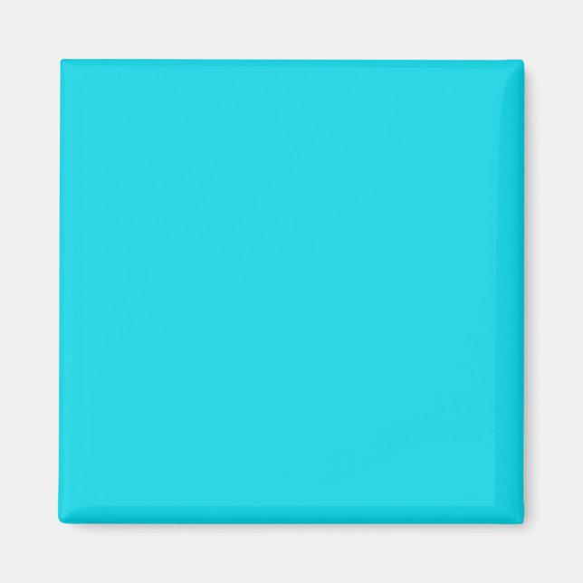 Íman Magnet com fundo azul-aqua (Frente)