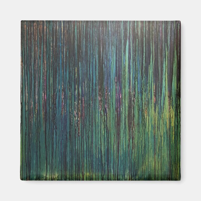 Íman Magnet com Johnson Abstrato Trabalho de arte (Frente)