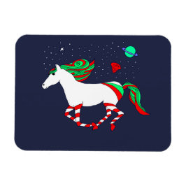 Íman Magnet com uma fotografia de cavalo de Natal