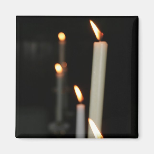 Íman Magnet com velas de iluminação (Frente)