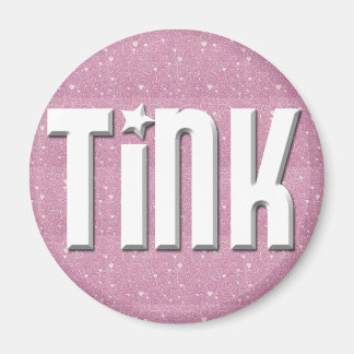 Íman Magnet - Corações Rosa em Branco