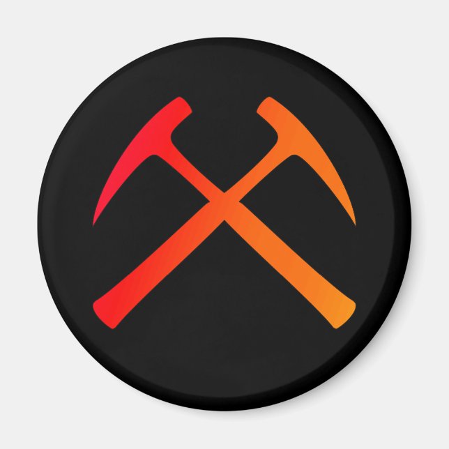 Íman Magnet Crossed Rock Hammers (Frente)