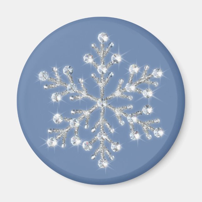 Íman Magnet Crystal Snowflake (Frente)