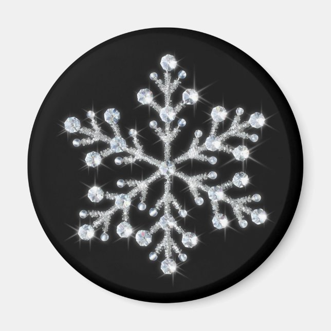 Íman Magnet Crystal Snowflake (Frente)
