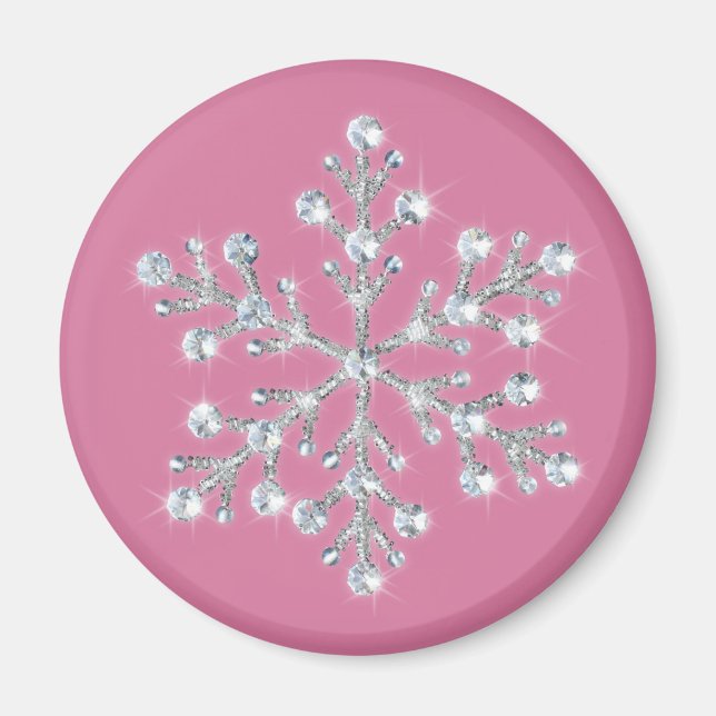 Íman Magnet Crystal Snowflake (Frente)