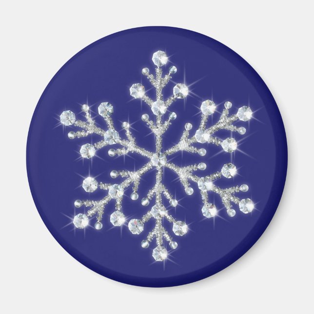 Íman Magnet Crystal Snowflake (Frente)