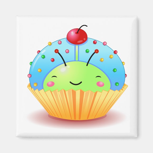Íman Magnet Cupcake Ladybug (Frente)