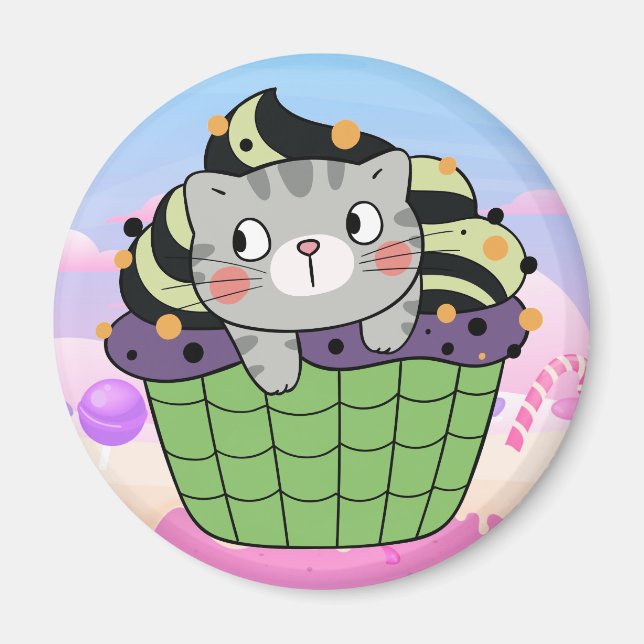 Íman Magnet Cupcat (Frente)