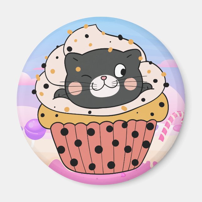 Íman Magnet Cupcat (Frente)